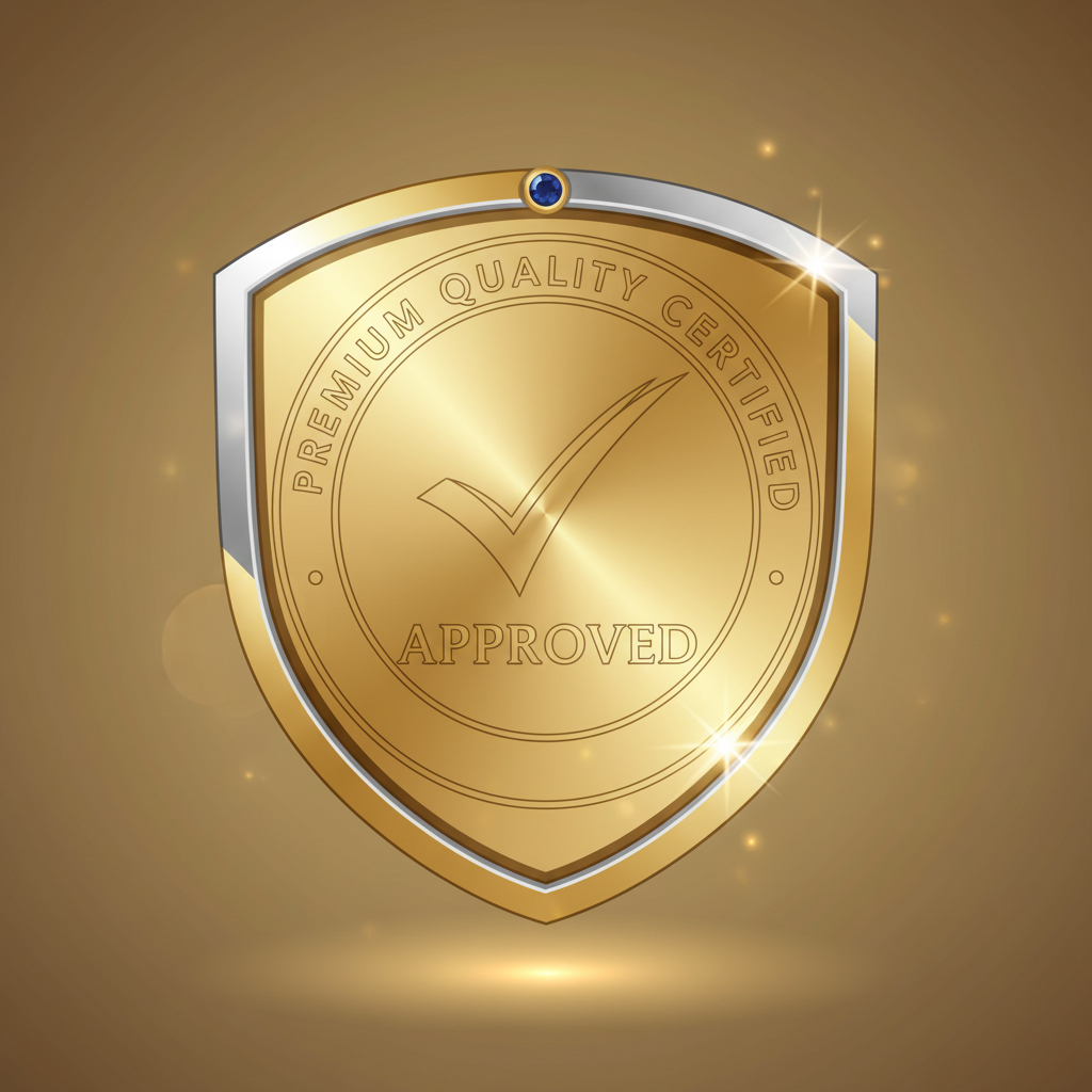 a quality approved badge